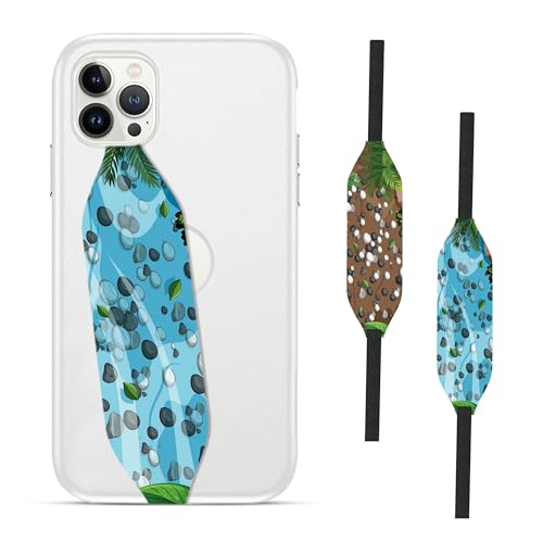 Dark Blue Paint Splatter Seamless  Phone Grip - Switch Bands