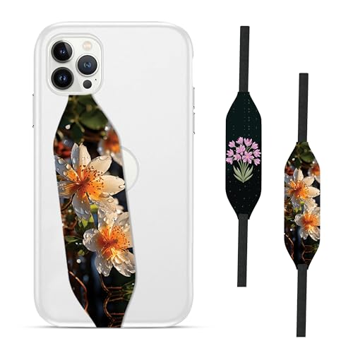 A flower with rain drops Phone Grip Holder - Switch Bands