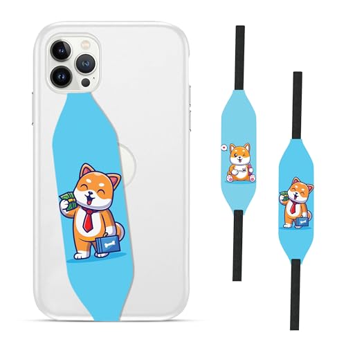 Cute Business Shiba Inu Dog Phone Grip Holder - Switch Bands