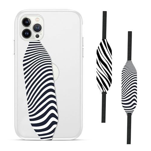 Navy White Striped Classic Phone Grip Holder - Switch Bands