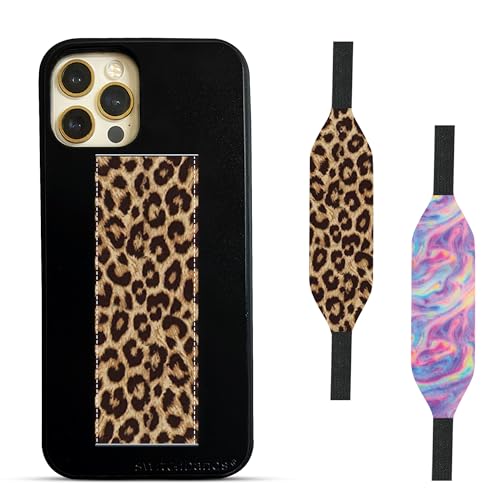 black iPhone case with leopards strap - Switch Bands