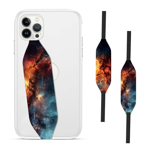 space with stars and colored nebulae Phone Grip Holder - Switch Bands
