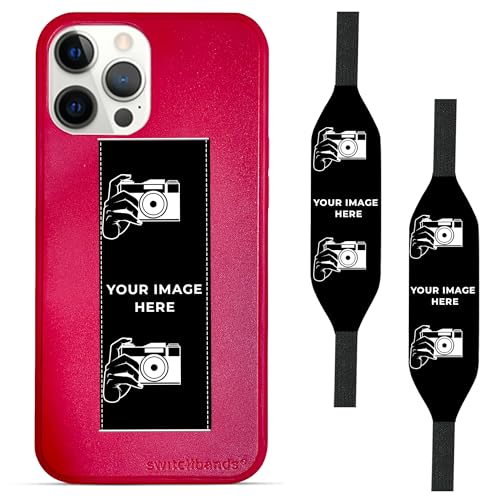 red iPhone Case with Strap - Add your image here