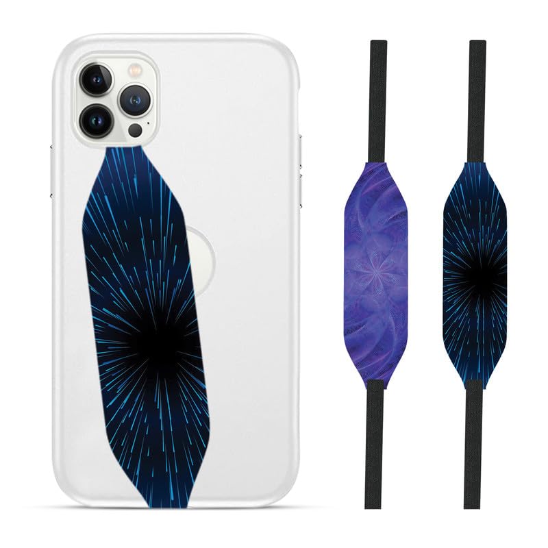 Amoled speed lights blue iPhone Wrist Strap - switch bands