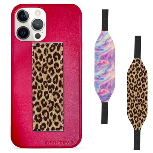 Red iPhone case with leopards strap - Switch Bands