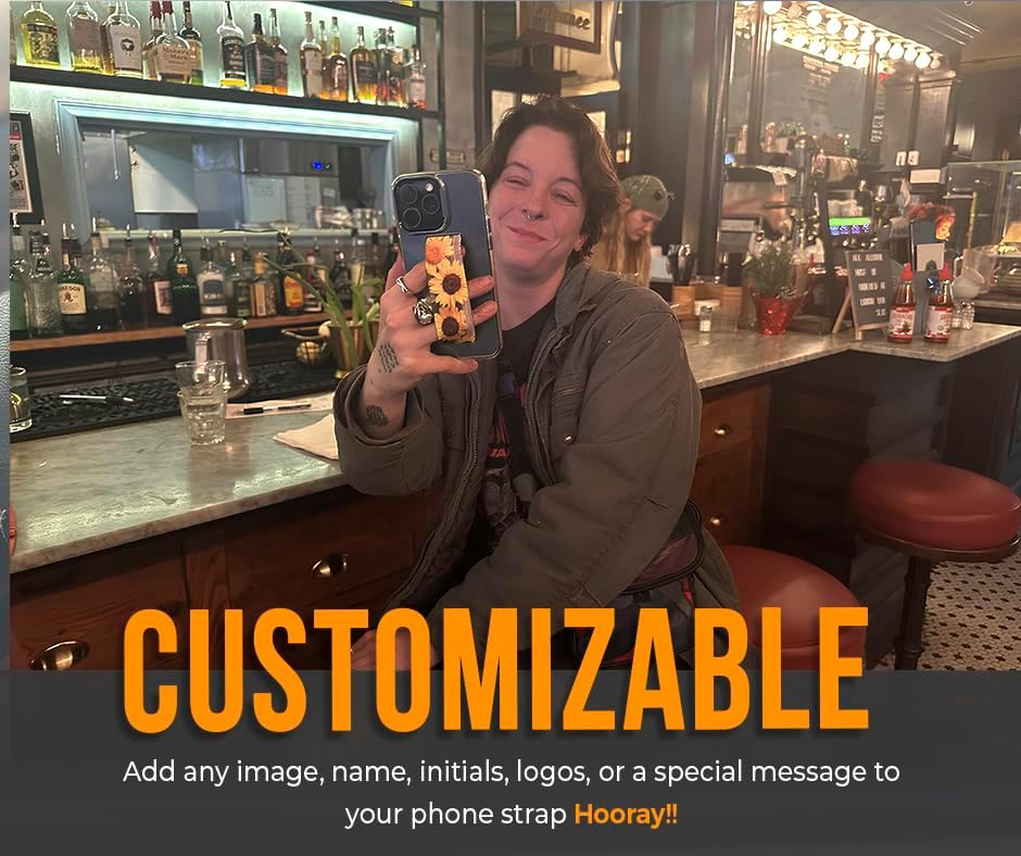 Customizable iPhone cover with strap