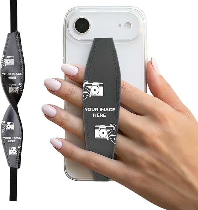 Universal Phone Grip Strap - Tidepool Rave Confetti