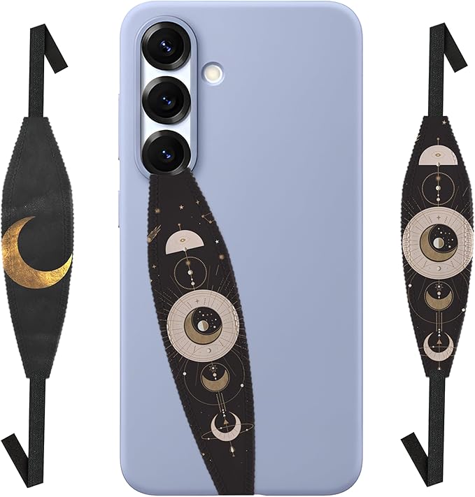 Universal Phone Grip Strap - Enamel Fly Me To The Moon
