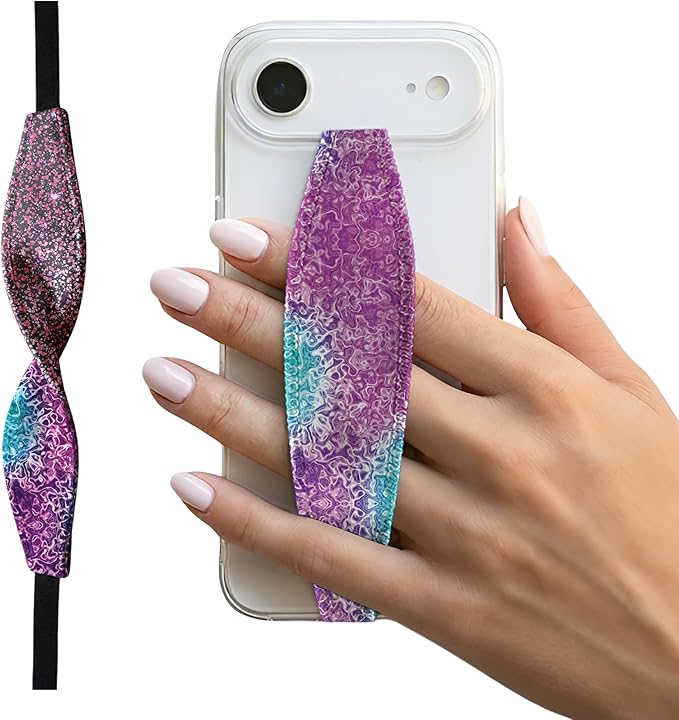 Universal Phone Grip Strap - Tidepool Rave Confetti