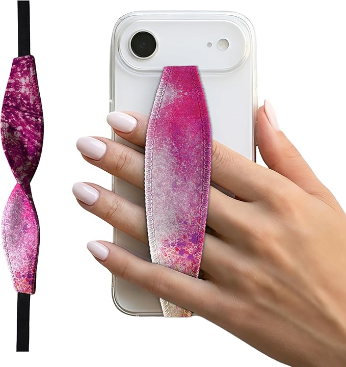 Universal Phone Grip Strap - Tidepool Rave Confetti