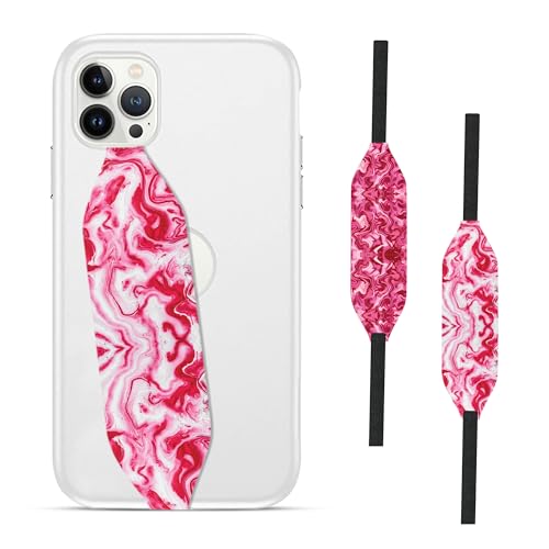 Liquid ink pink marble iPhone Wrist Strap - switch bands