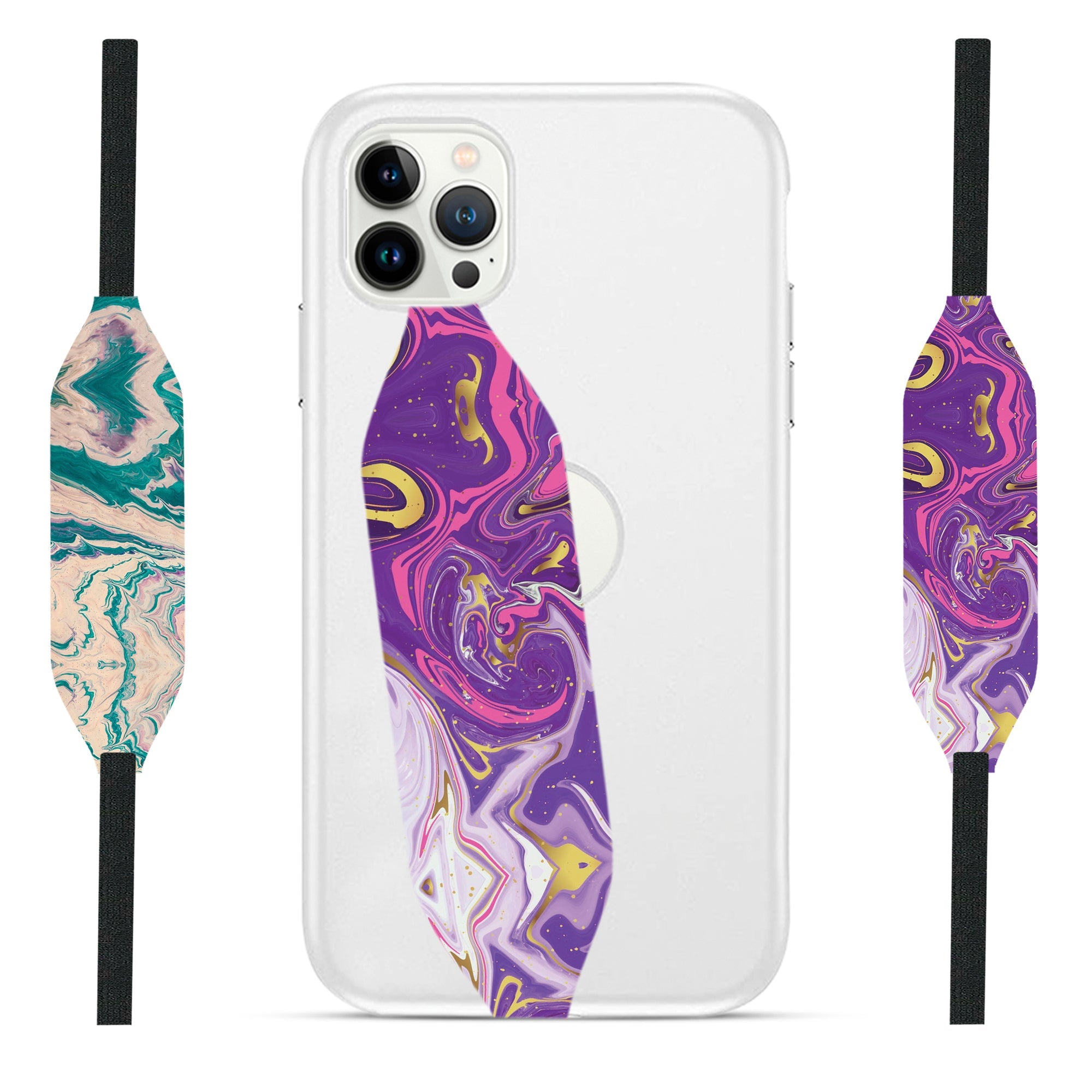 Purple Abstract Liquid iPhone Strap - Switch Bands