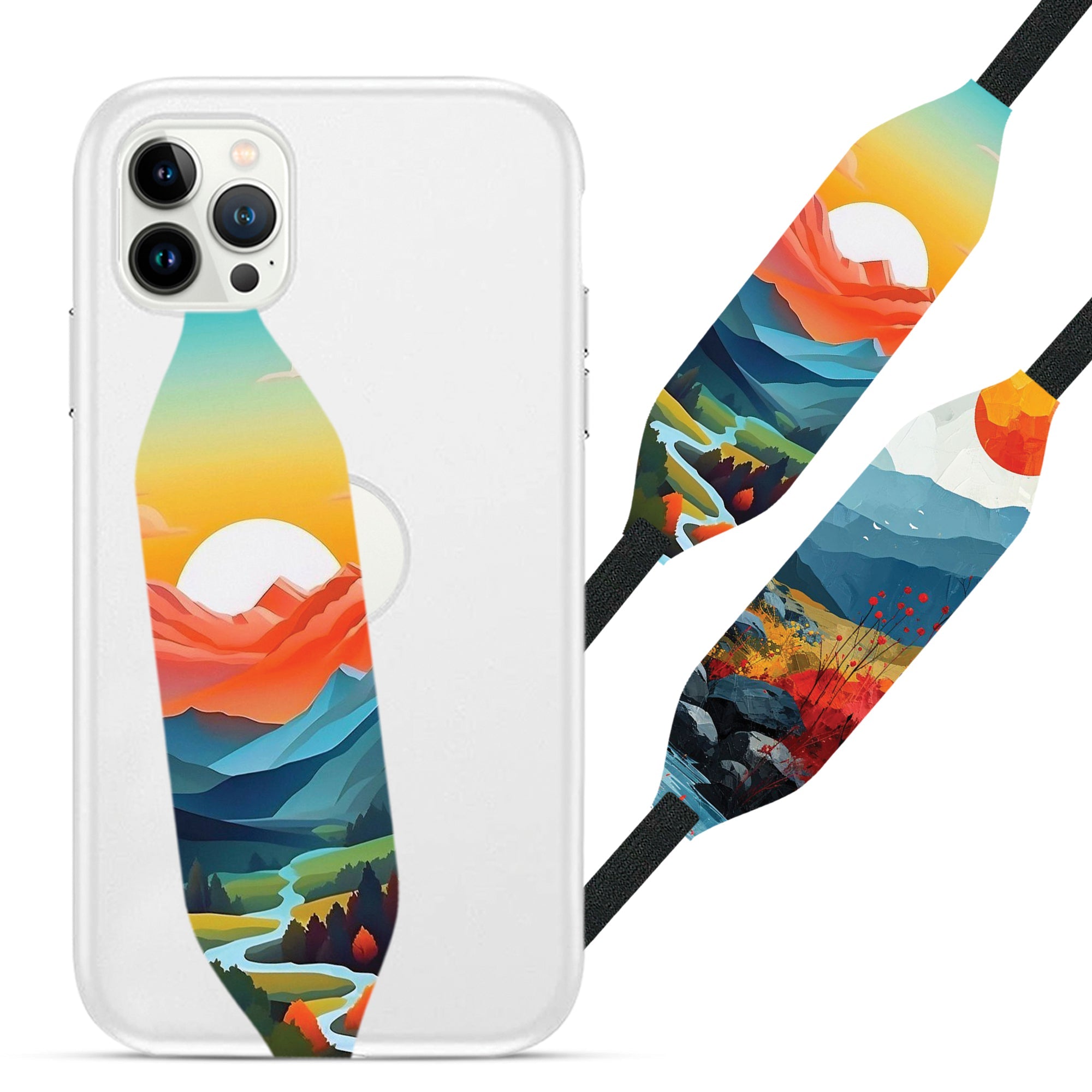3D Mountain Art iPhone Case Strap - Switch Bands