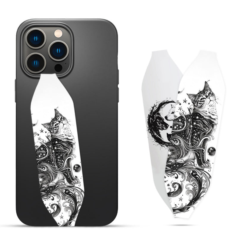 Attractive cat tattoo Phone Case with Strap - Switch Bands