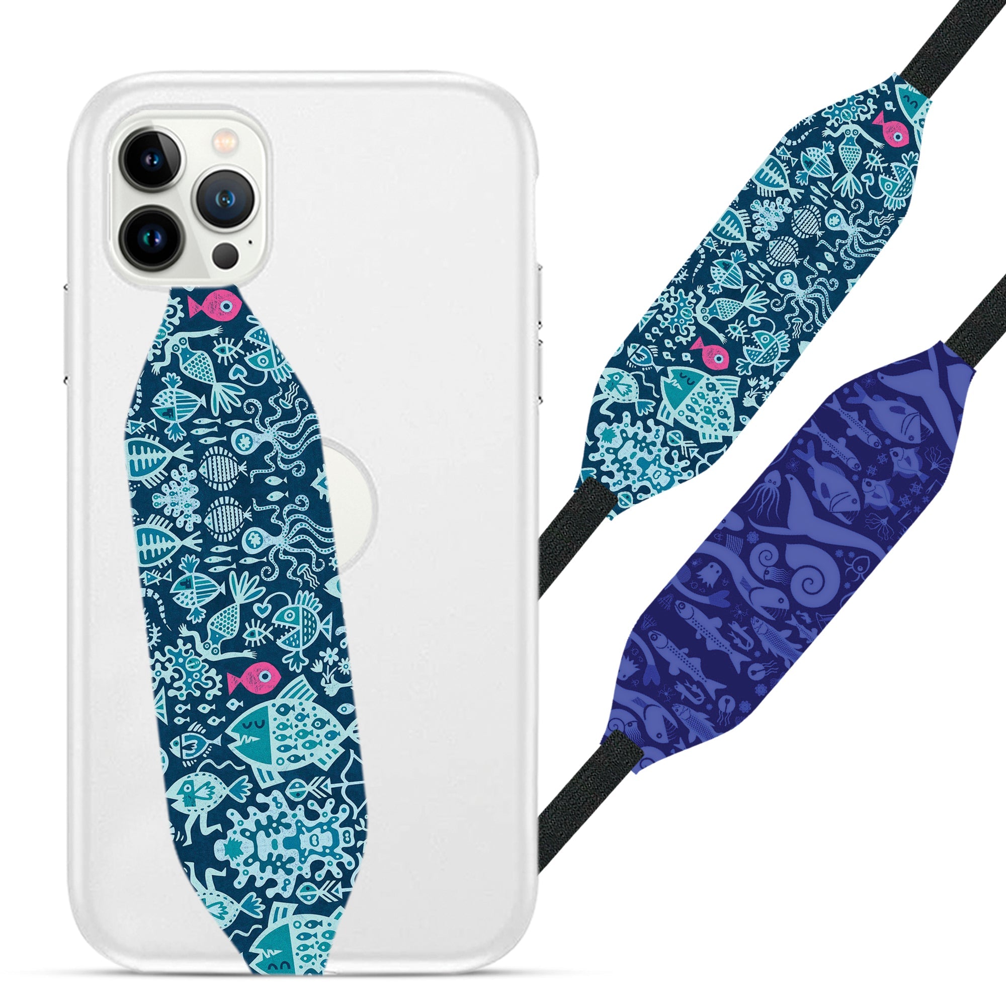 Animals Indigo Blue Animal Strap For Phone - Switch Bands