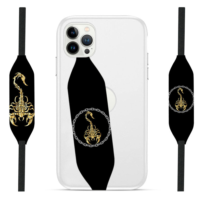 Golden Scorpion Art Pattern Phone strap case - Switch Bands