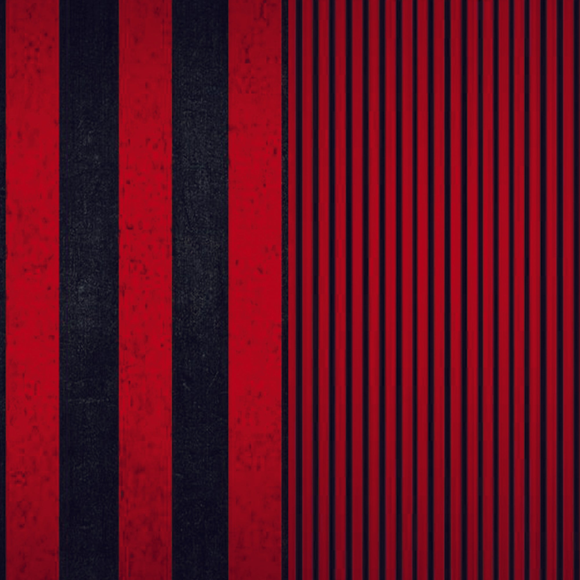 Red And Black Awning Stripes Canvas Loop For Phone - Switch Bands