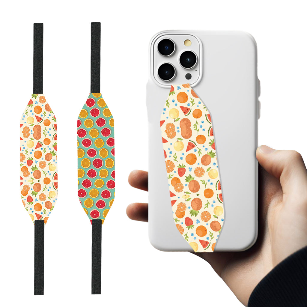 Cute Fruits grip strap with iPhone Case