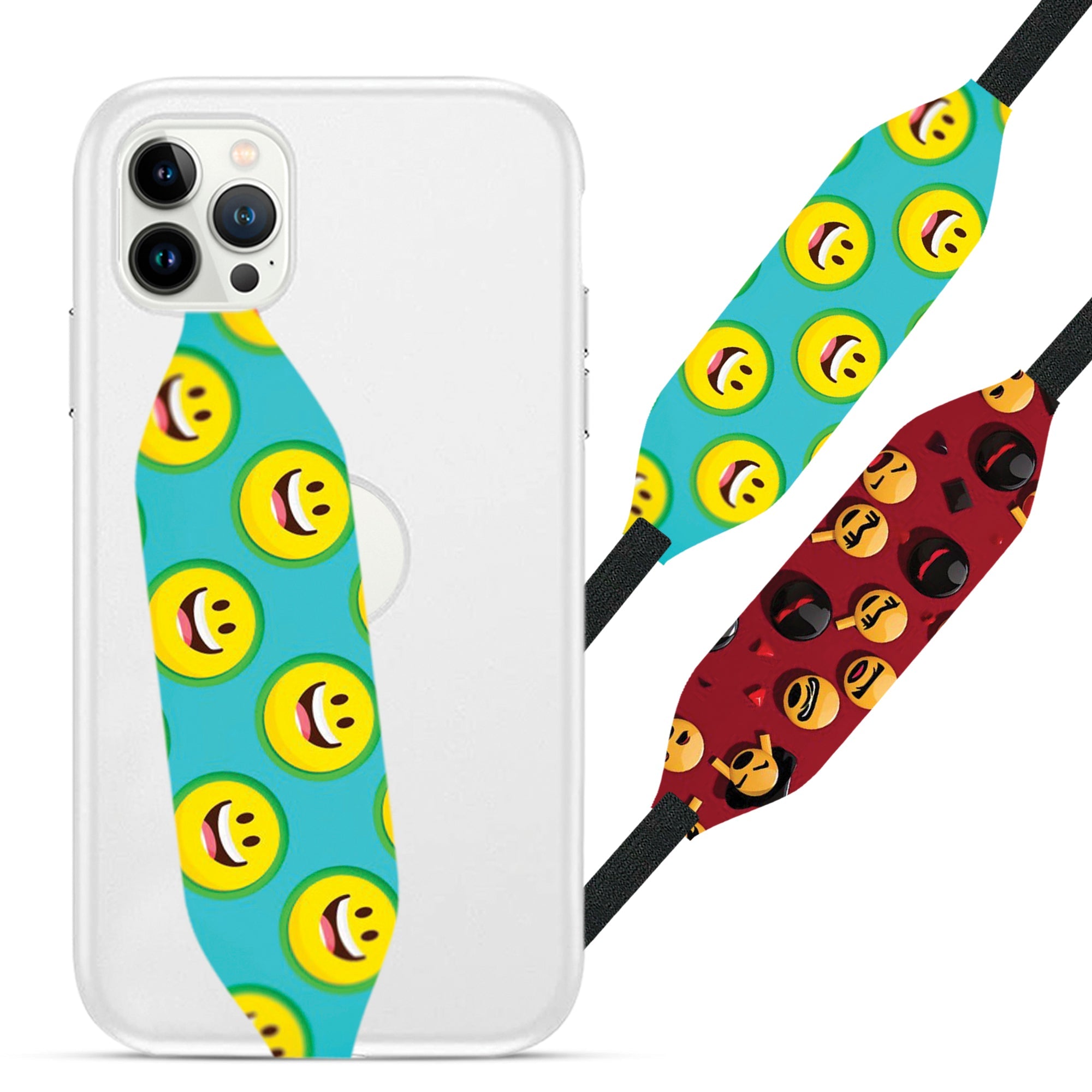 Smile emoji Wrist Phone Strap - Switch Bands