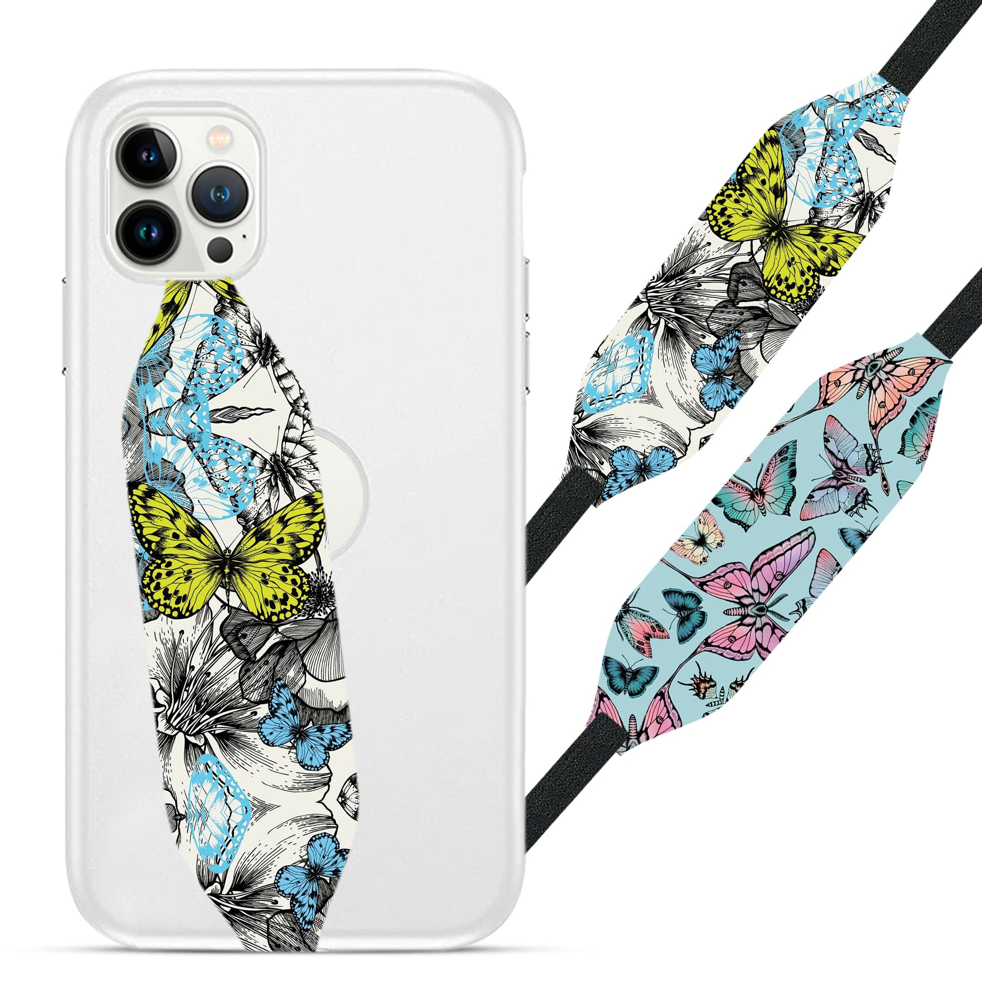 Butterfly Pattern Phone Grip Strap | Switchbands - Switchbands