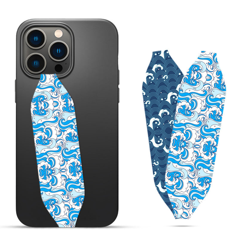 Japanese Tattoo Wave art Phone Case With Strap - Switch Bands