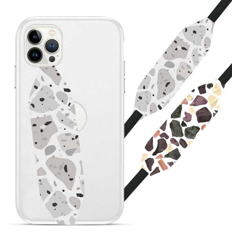 Terrazzo flooring vector seamless loopy iPhone Case - Switch Bands