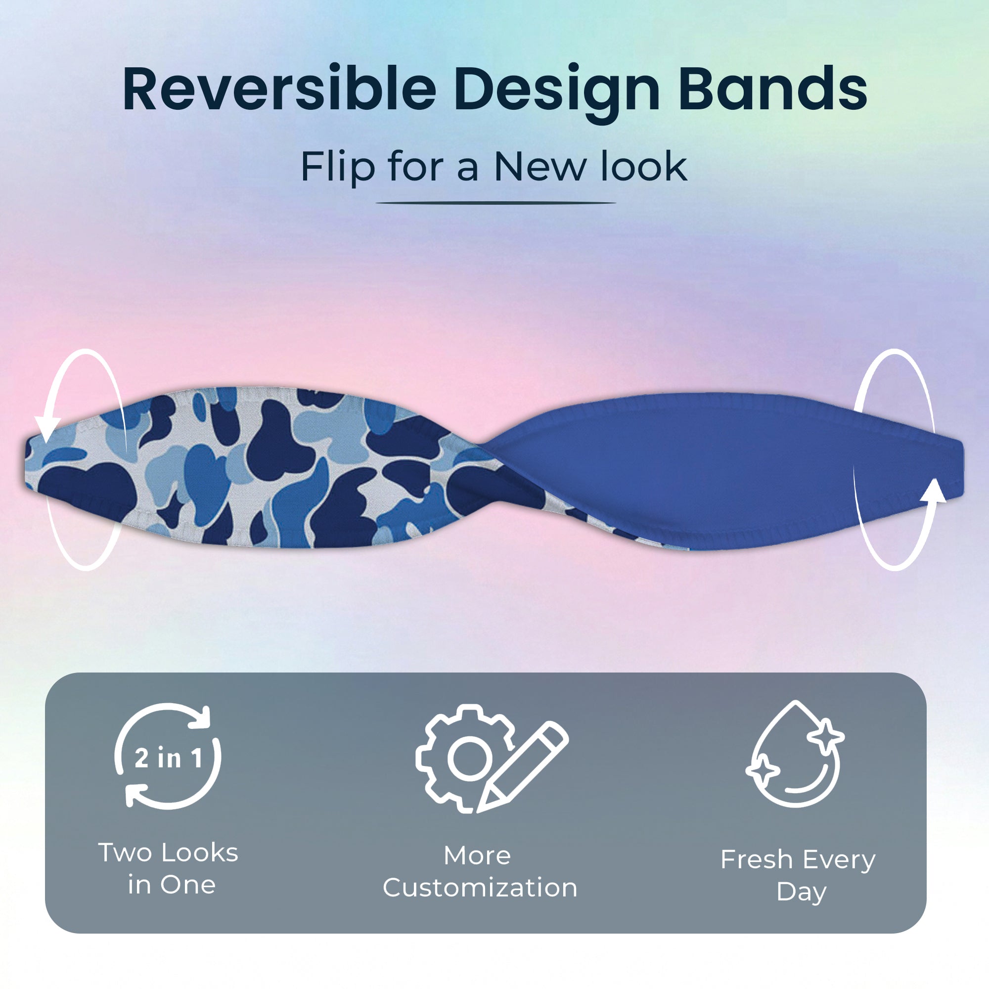 Blue & Cobalt Blue Phone Grip Strap | Adhesive-Free | Switchbands