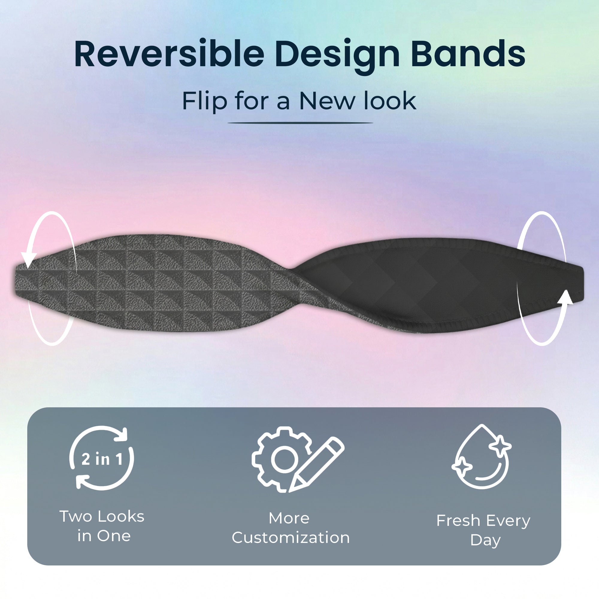 Knurled Black Phone Grip Strap | Adhesive-Free | Switchbands