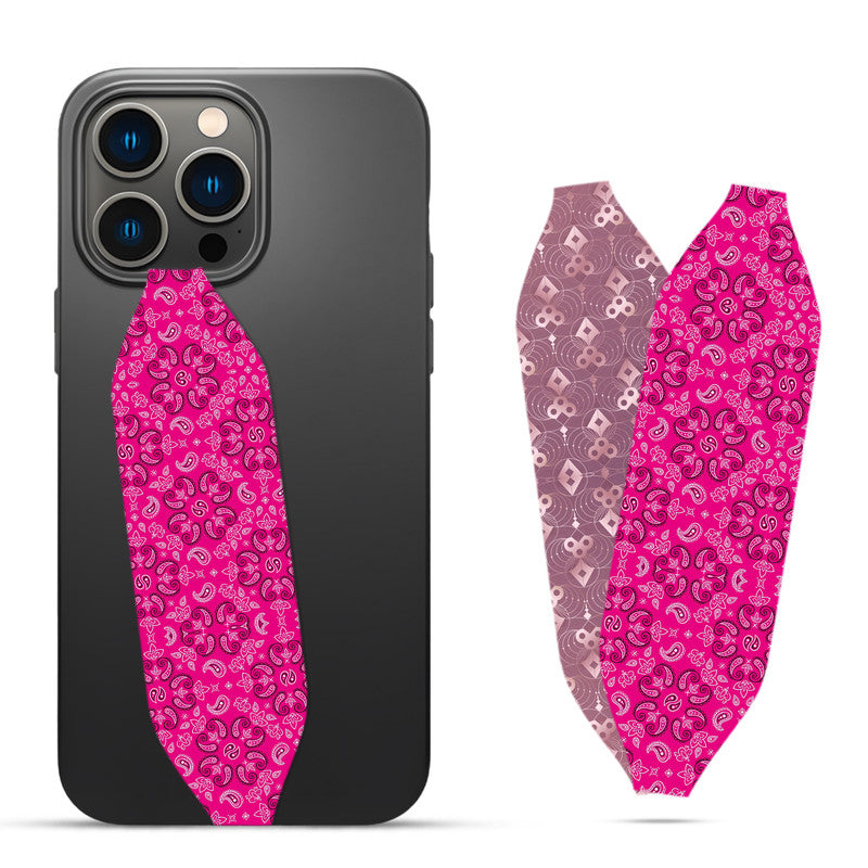 Pink Bandana background Phone Case With Strap - Switch Bands