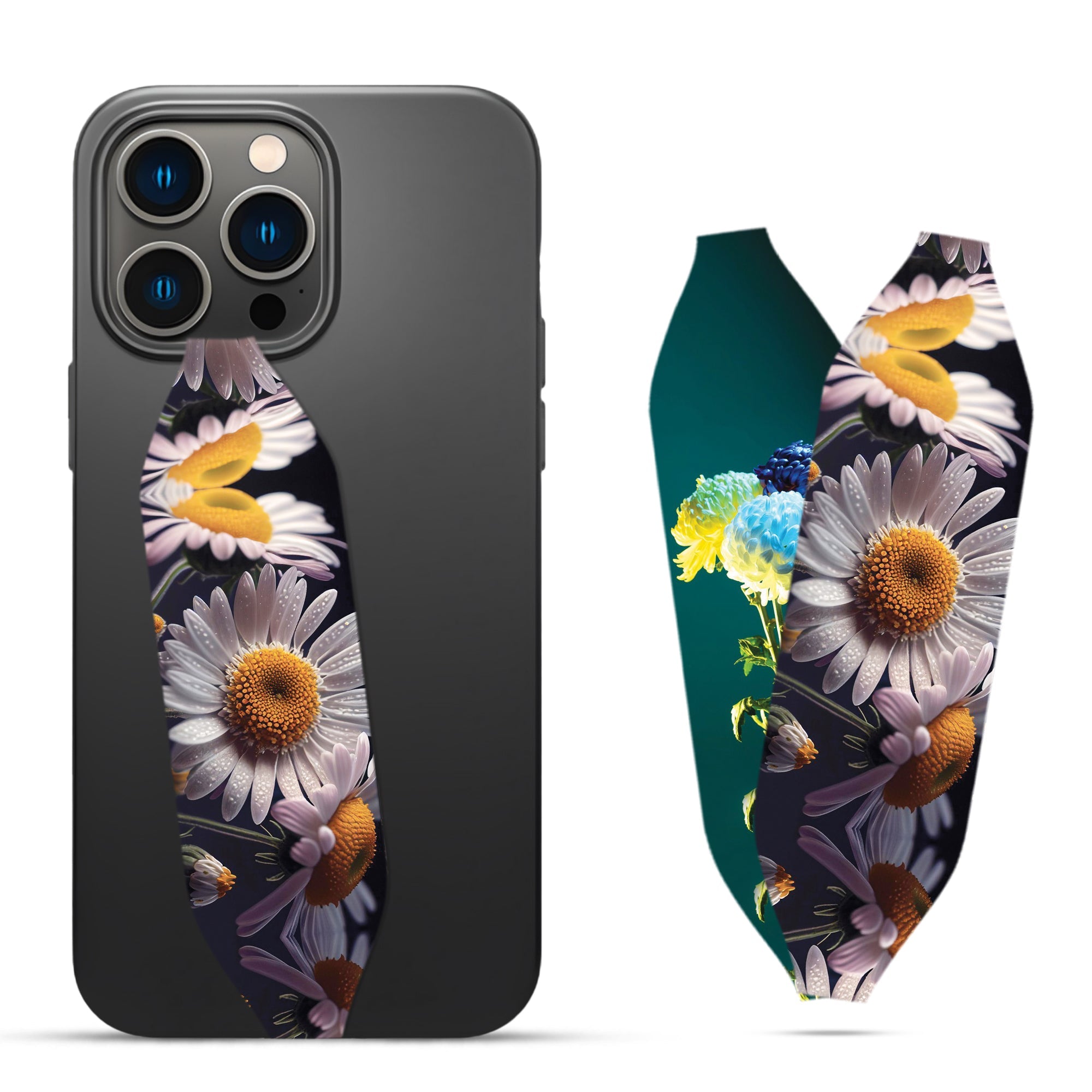 Floral Background Phone Grip Strap - Switch Bands