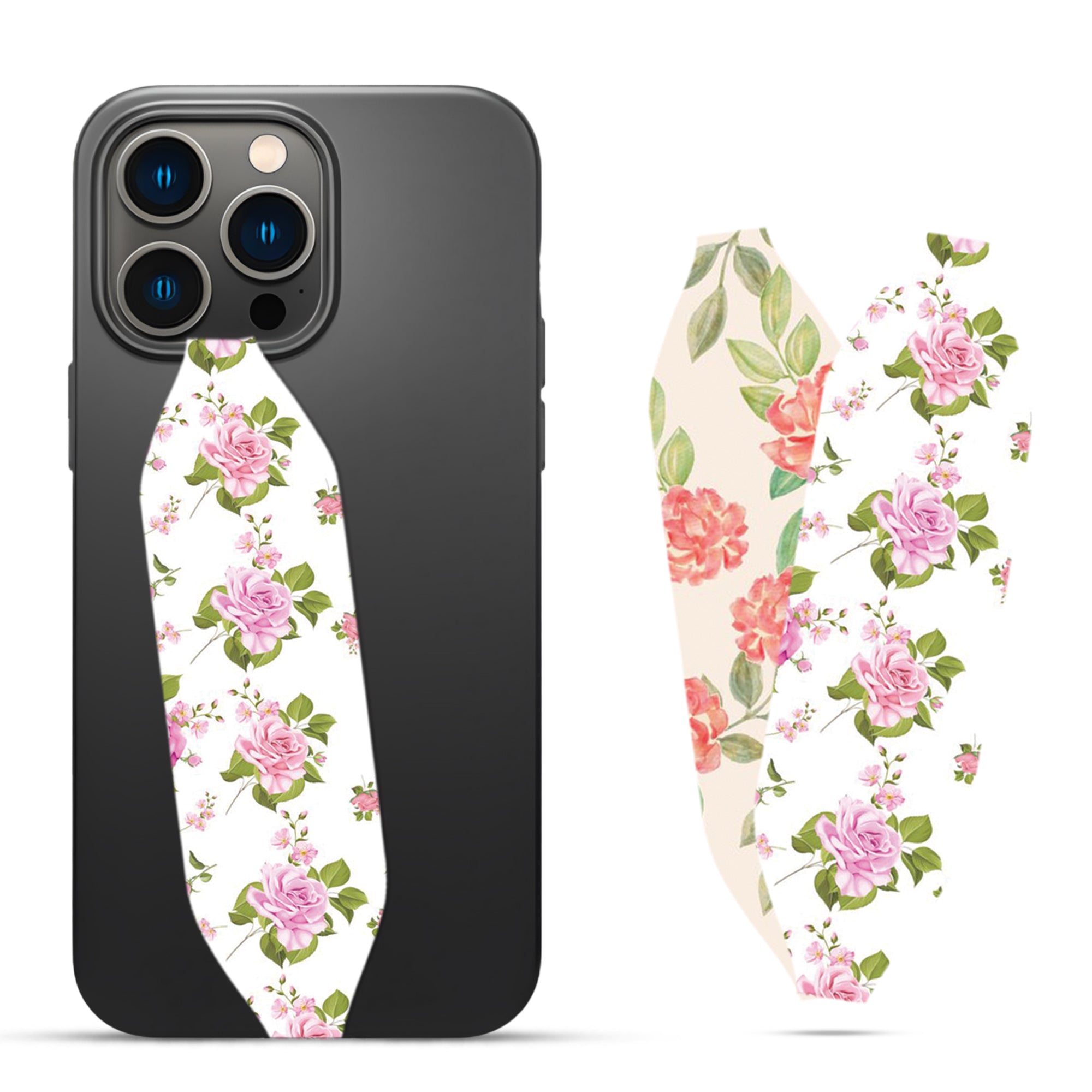 Gentle Blossom Peonies drawing Phone Strap - Switch Bands