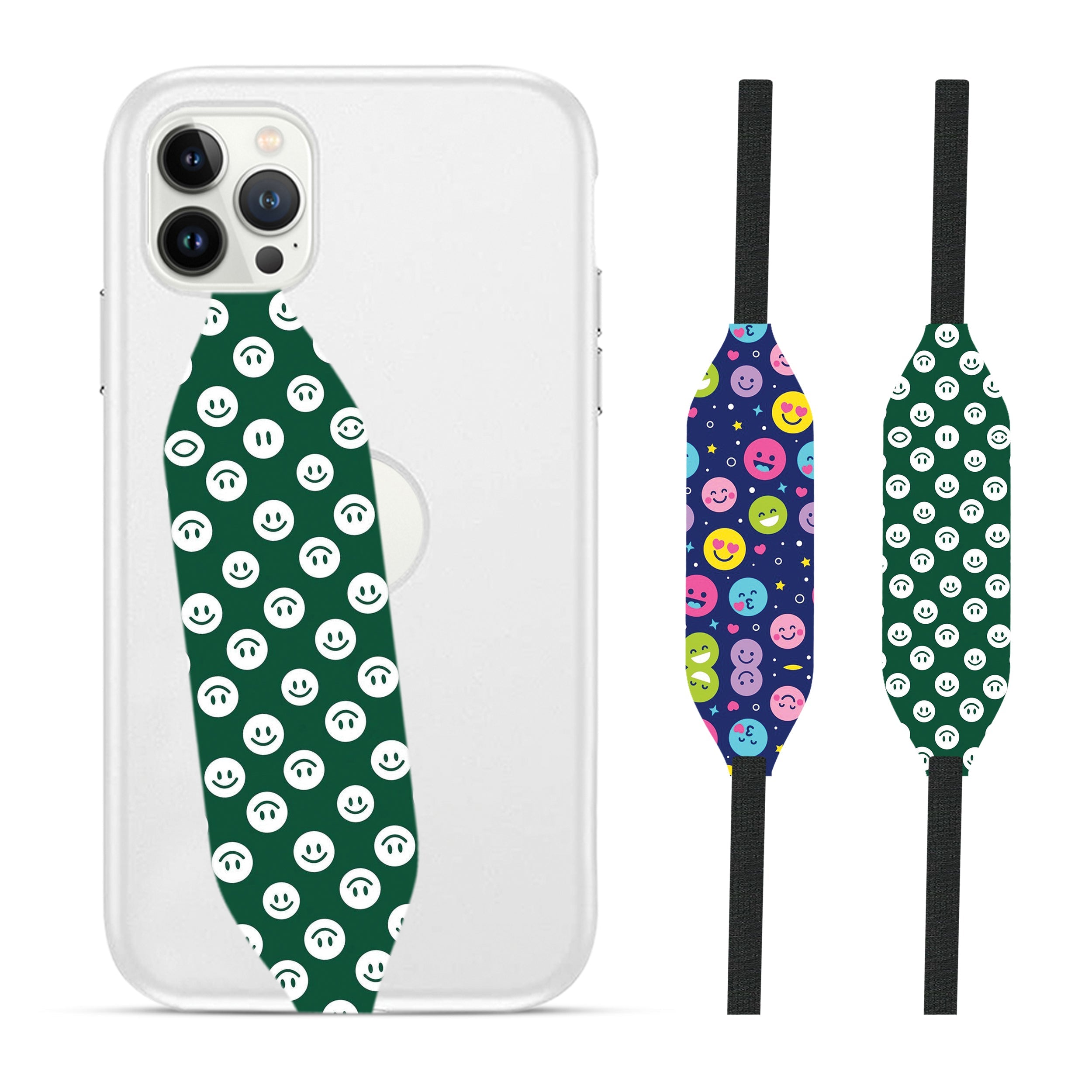 smile emoji Cell Phone Strap - Switch Bands