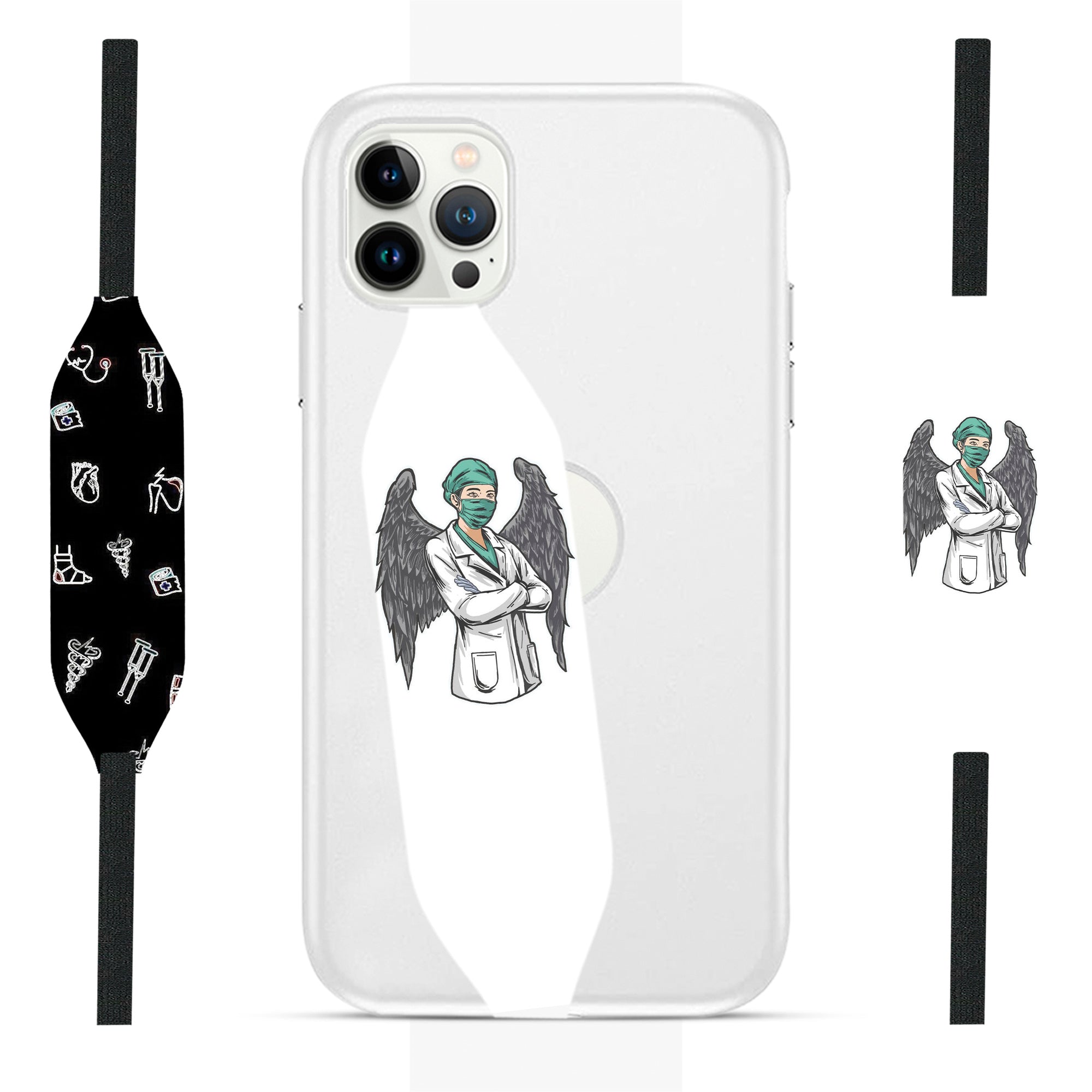 Angel Nurse phone case with strap - Switch Bands