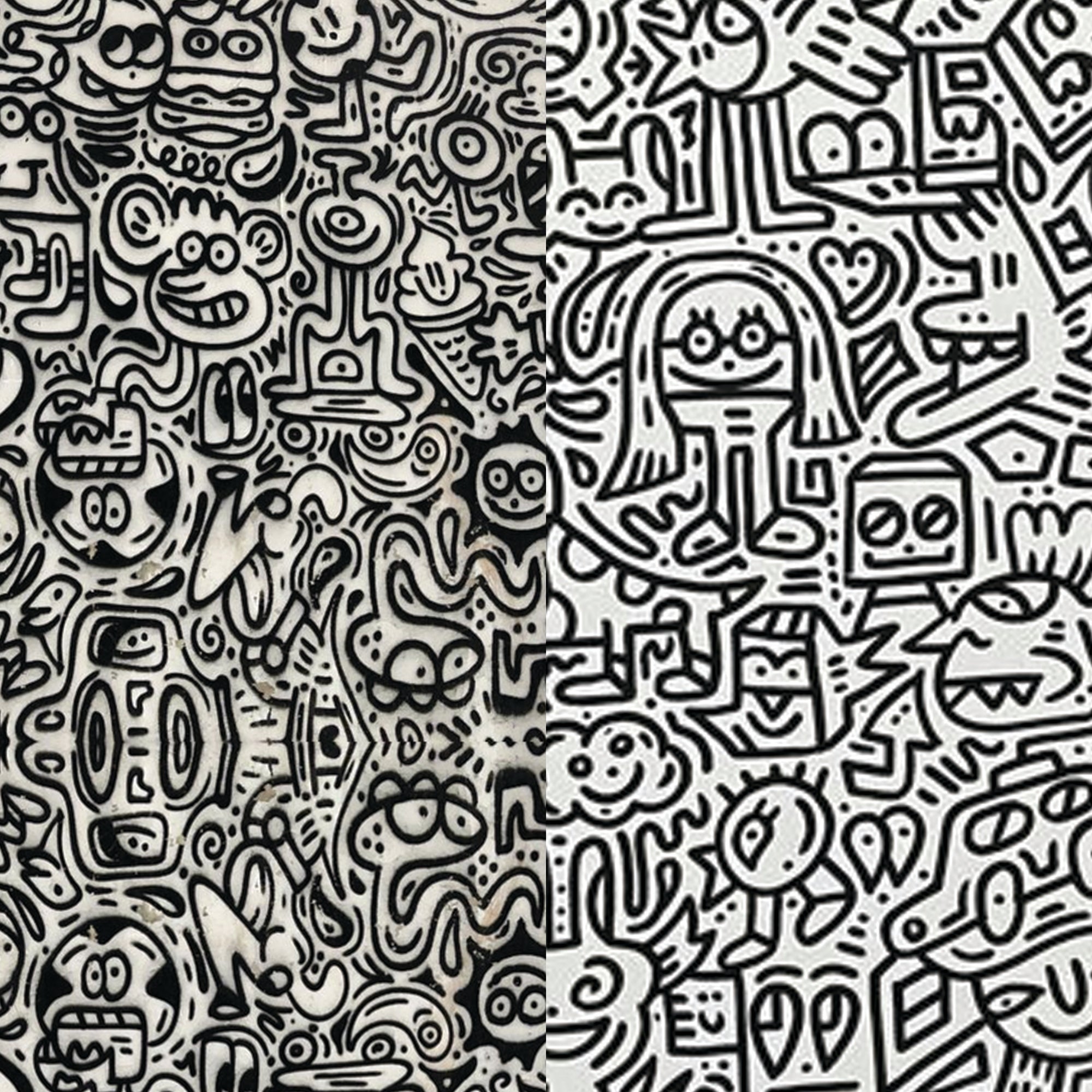 Doodle Hand Made Phone Holder Strap - Switch Bands