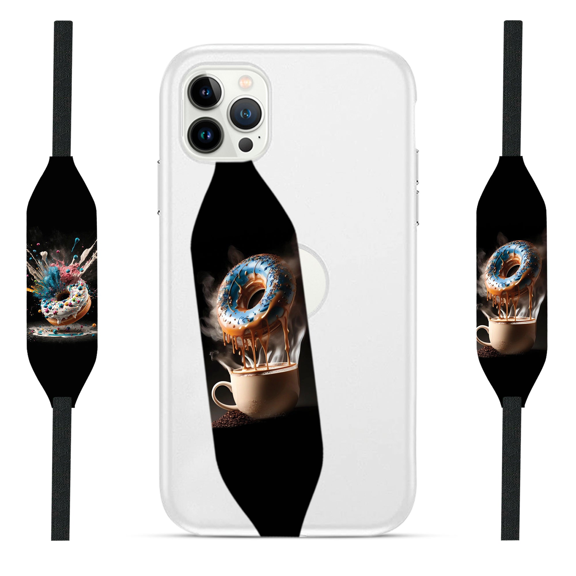 Doughnut with COFEE  Phone Strap - Switch Bands