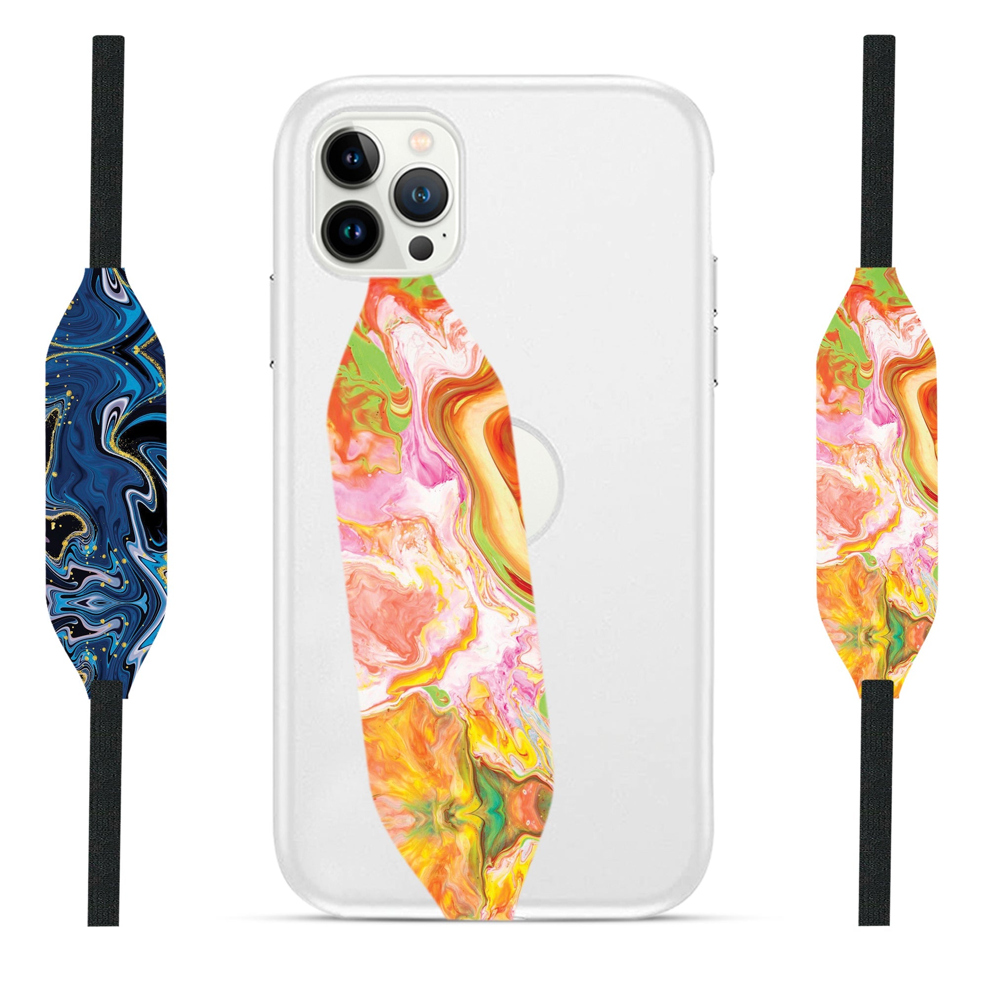 Pink Gold Rose Marble Design iPhone Strap - Switch Bands