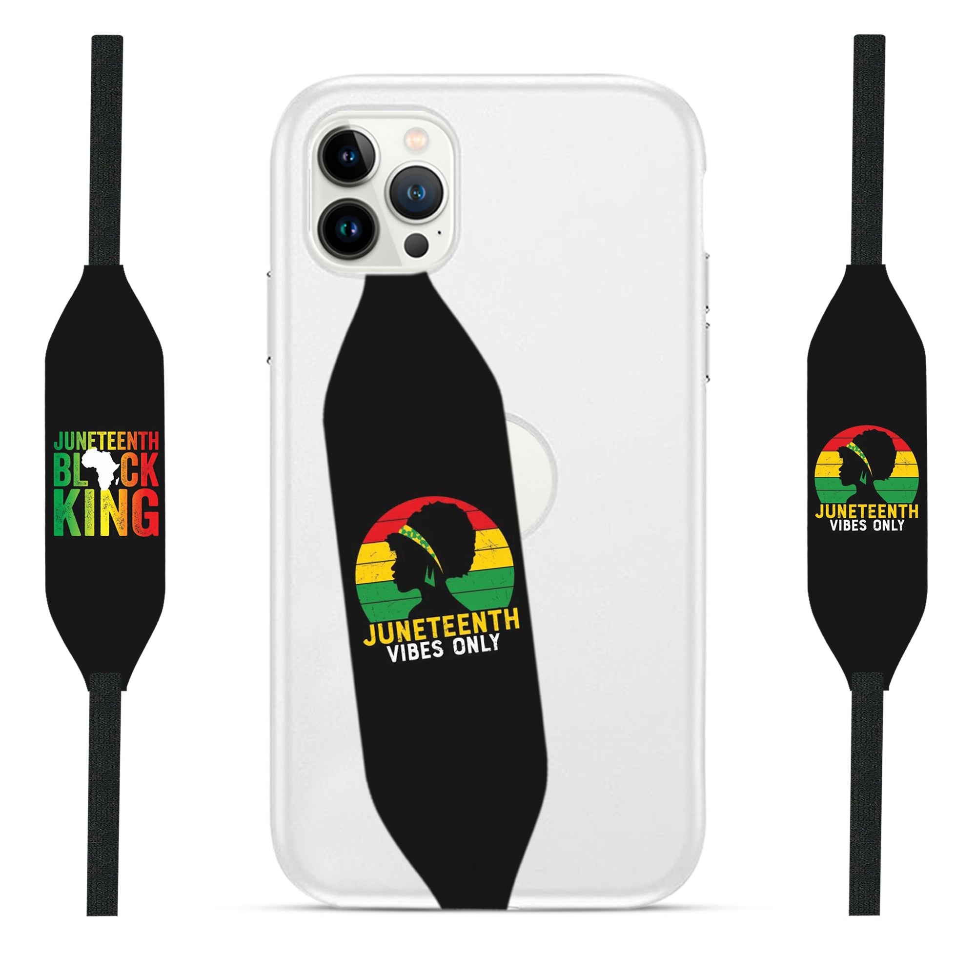 Juneteenth Vibes only iPhone Case Strap - Switch Bands