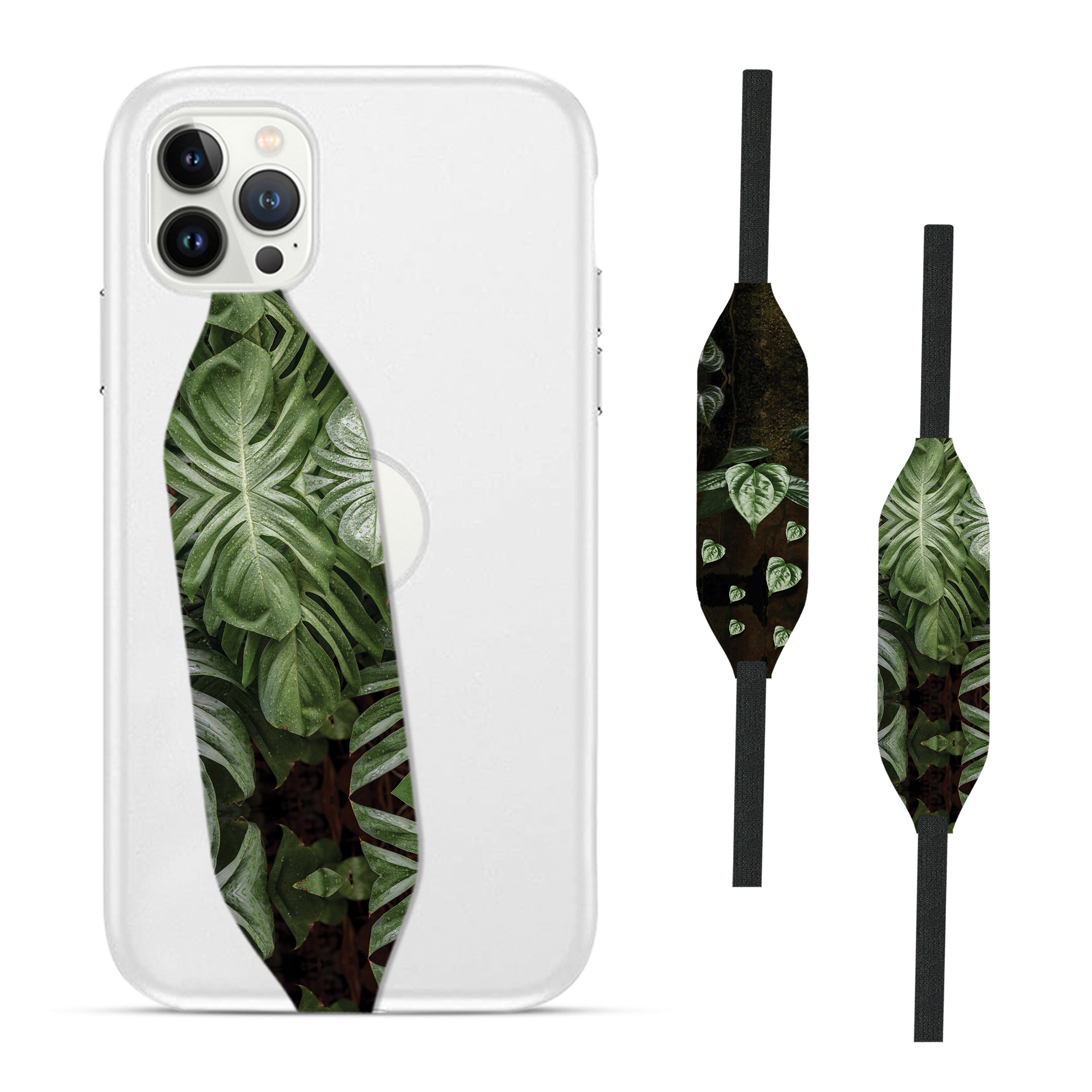 Enamel Monstera Phone Case Strap - Switch Bands