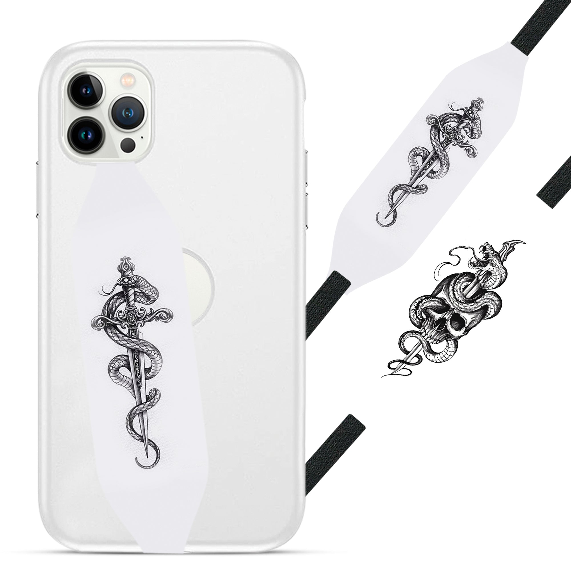 Snake tattoo Cell Phone Strap - Switch Bands