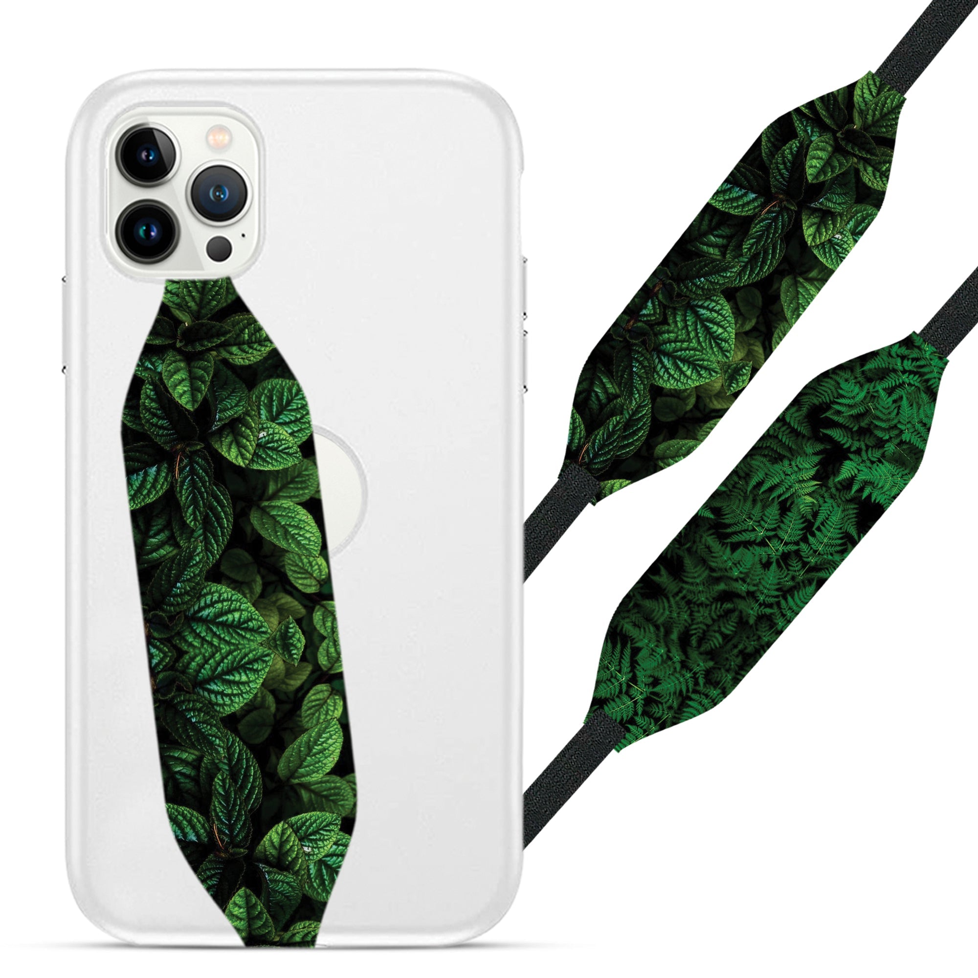 Green leaf  Cell Phone Strap - Switch Bands