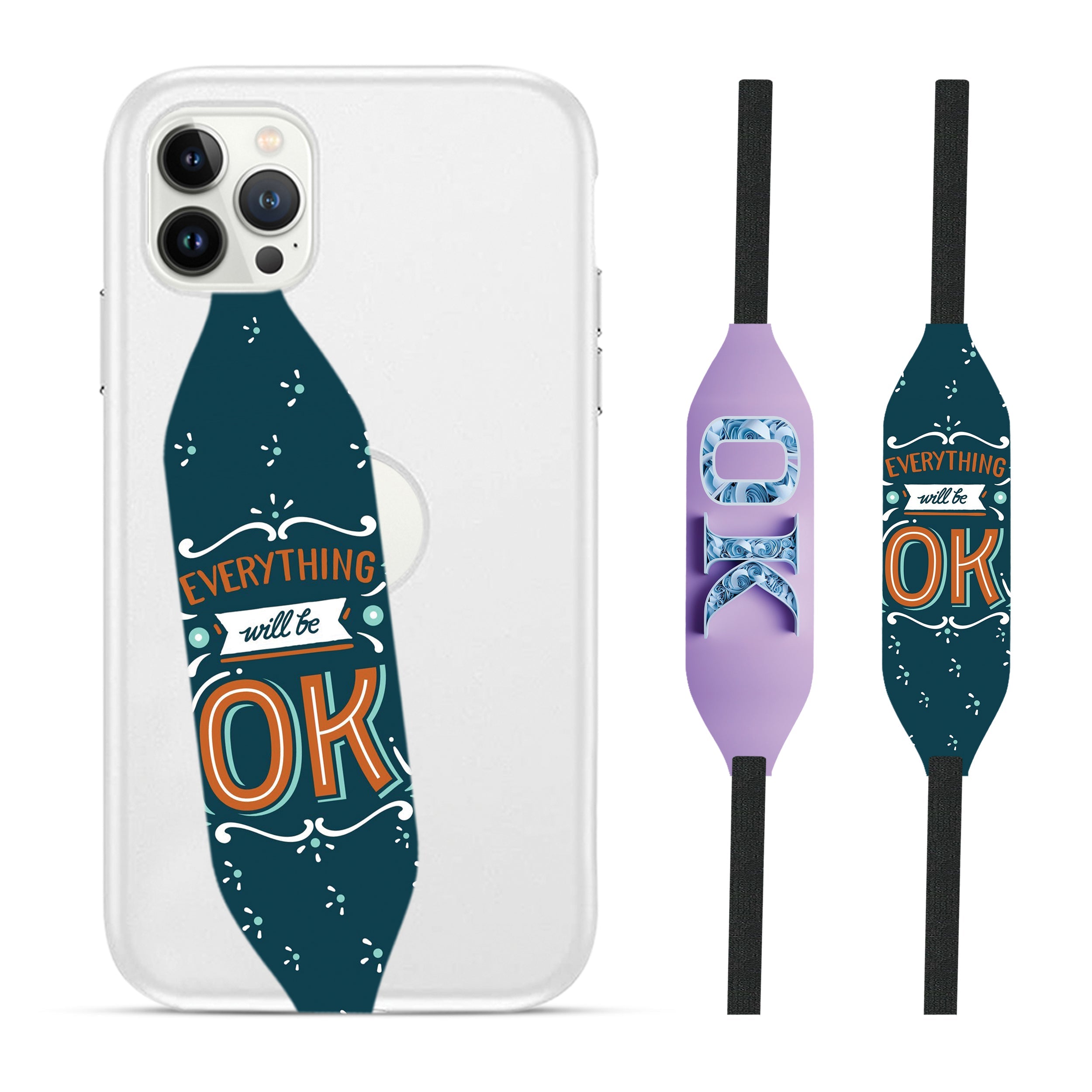everything's ok iPhone Wrist Strap - switch bands