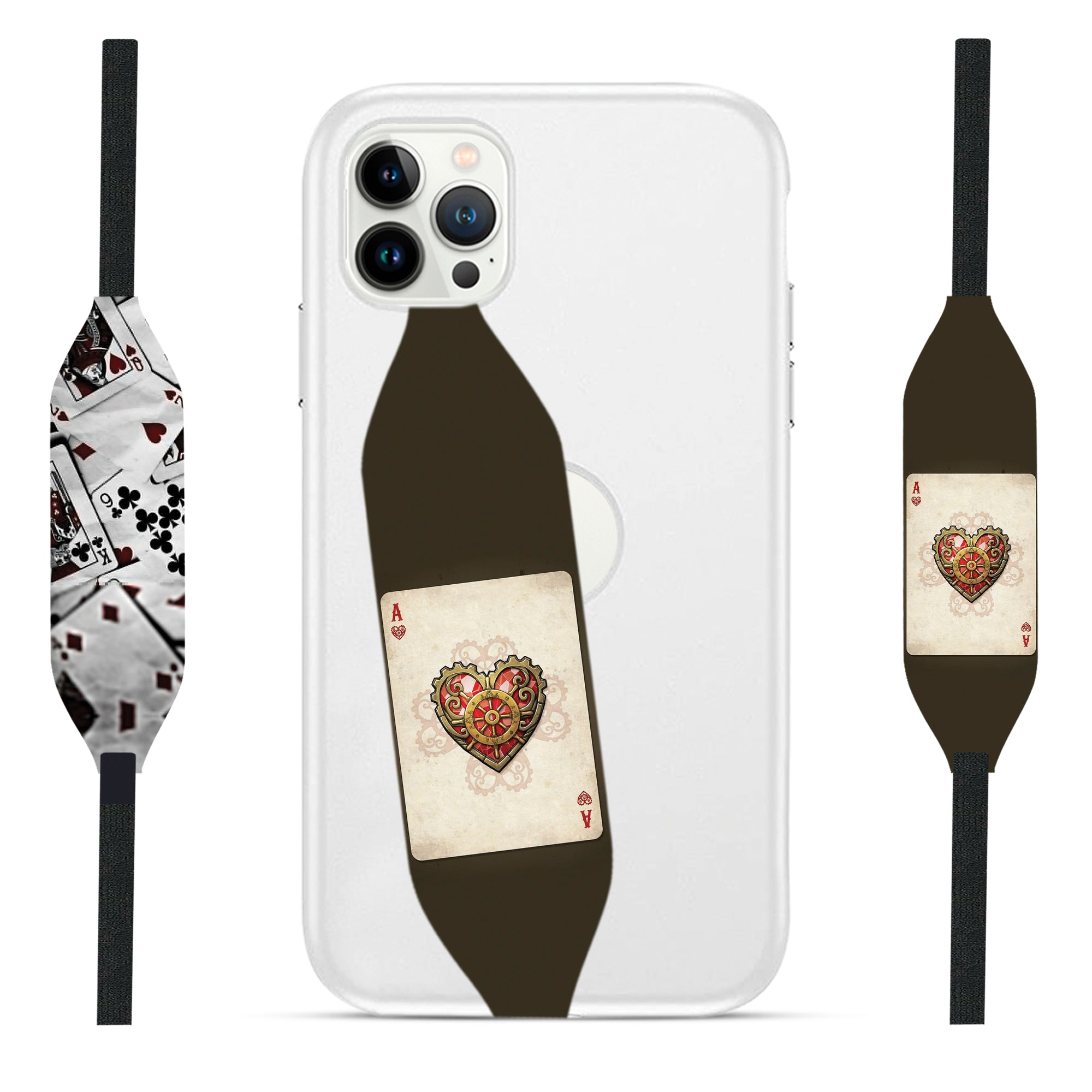Ace of Spades Cards Phone Case with Strap - Switch Bands