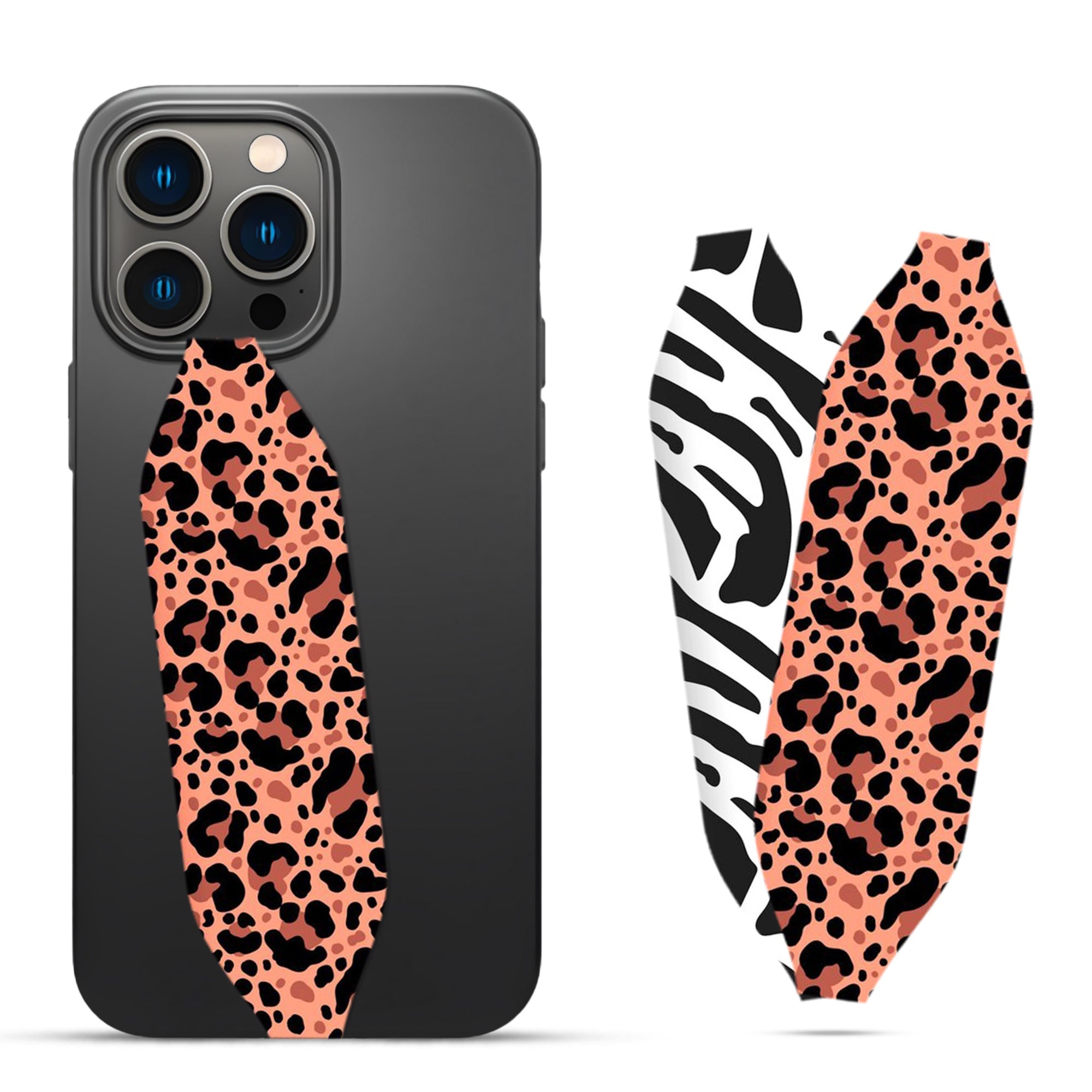 Pink Cheetah Print Vector Art  Phone Gripper - Switch Bands