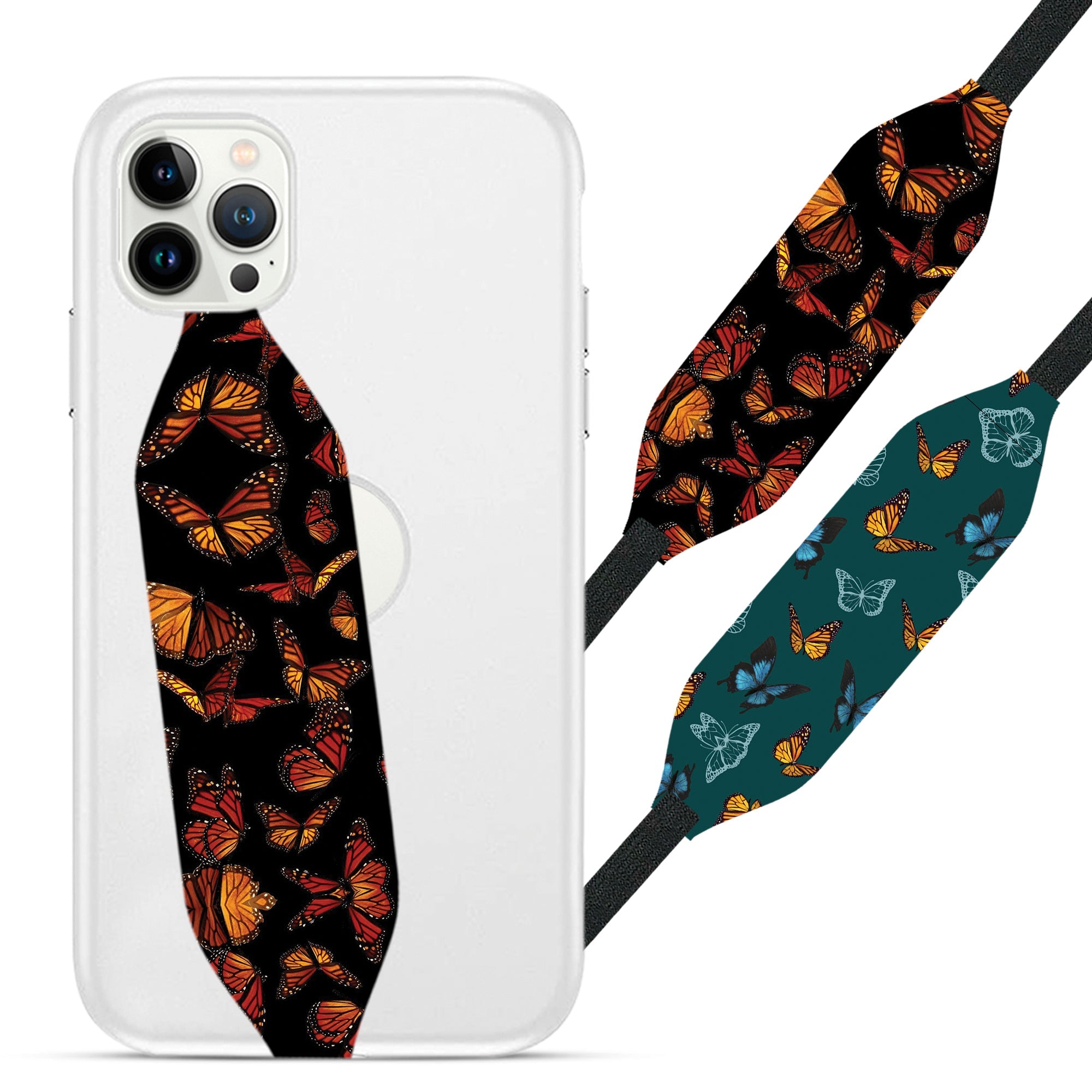 Butterfly Pattern Phone Grip Strap | Switchbands - Switchbands