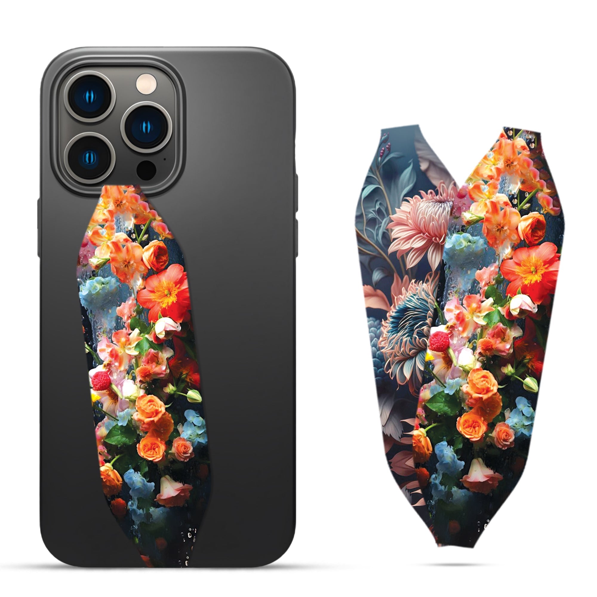 Floral Flourish Phone Grip Strap - Switch Bands
