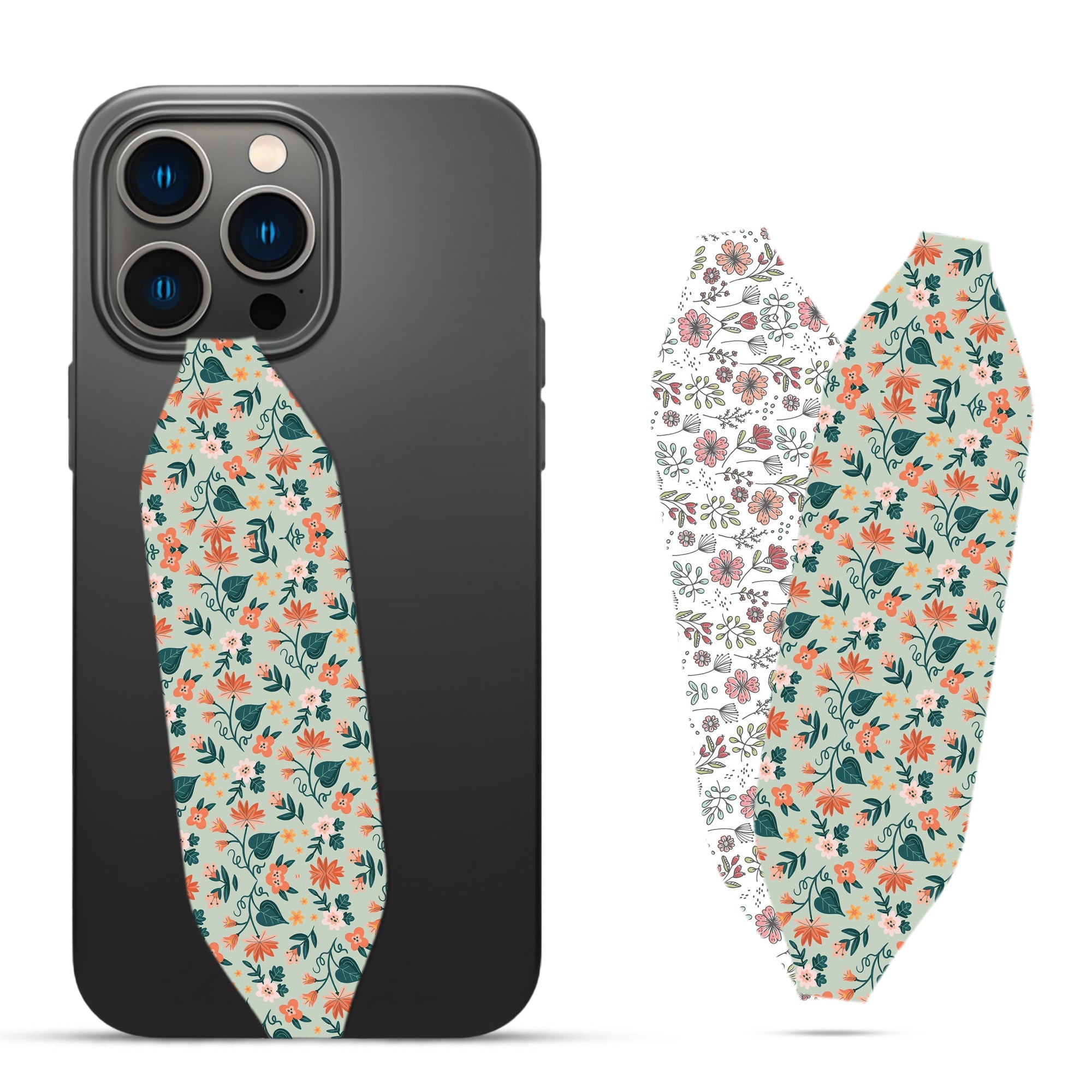 floral Patten Phone Strap Grip - Switch Bands