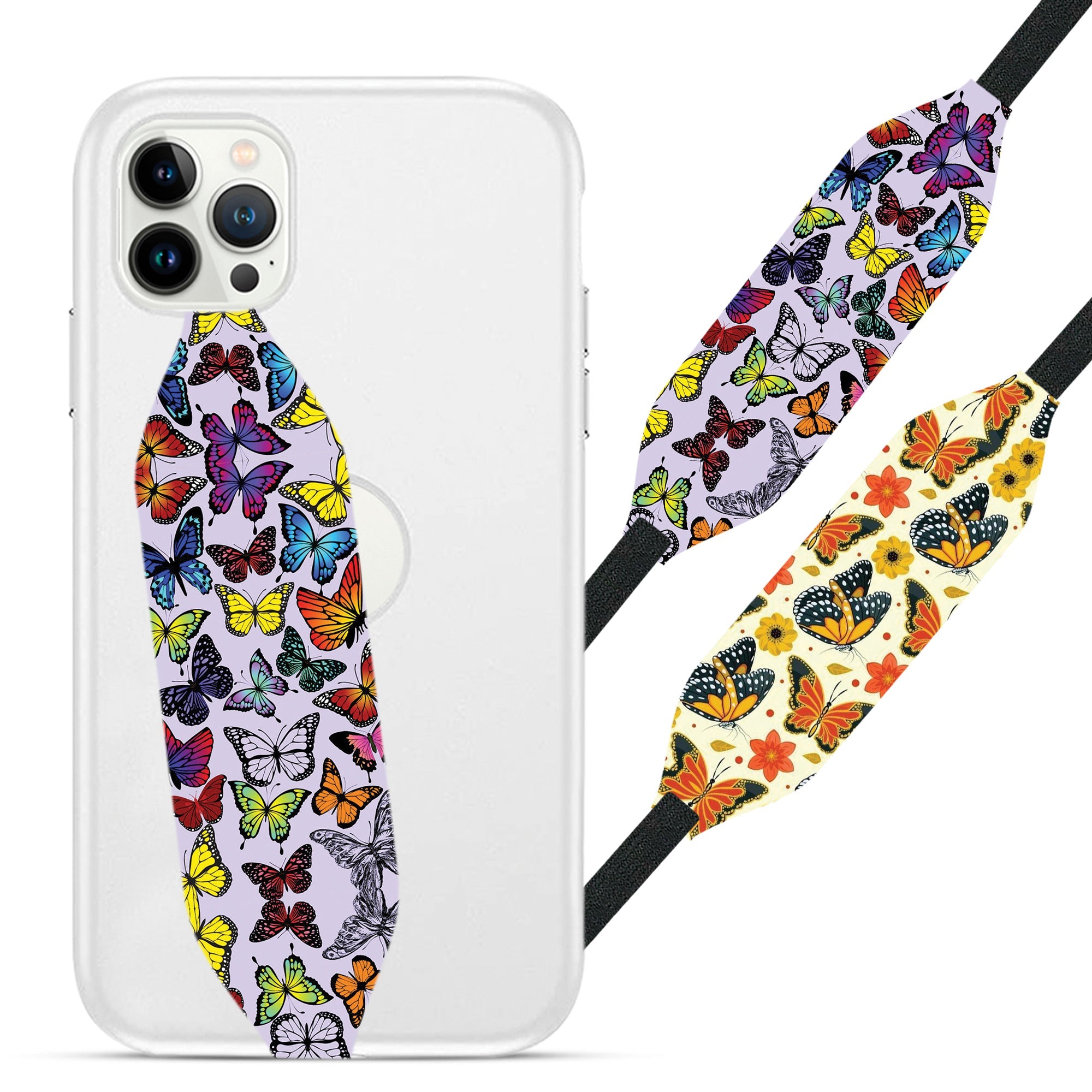 Butterfly Pattern Phone Grip Strap | Switchbands - Switchbands