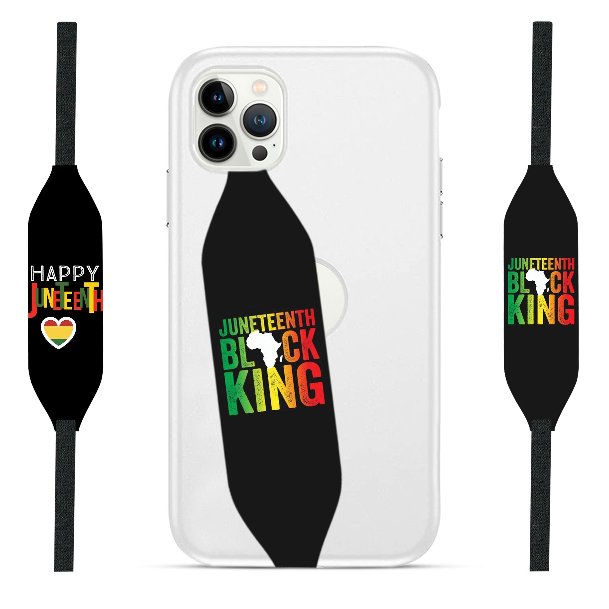 Juneteenth black King iPhone Case Strap - Switch Bands
