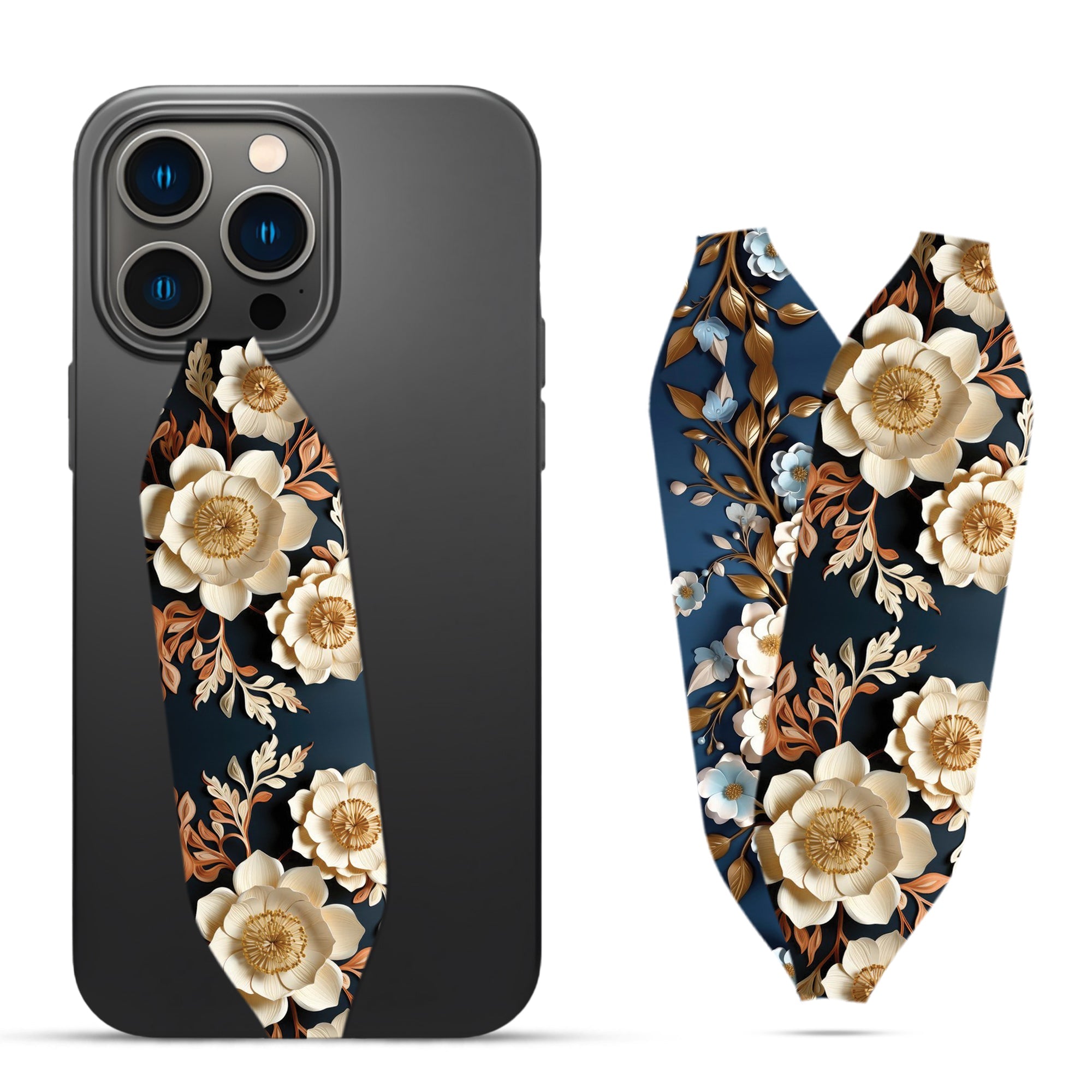 Beautiful Luxury flowers Phone Grip Strap - Switch Bands