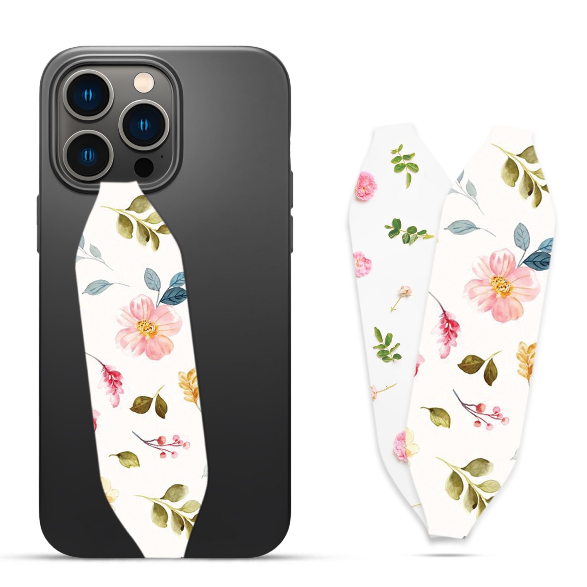 Gentle Blossom Peonies drawing Phone Strap - Switch Bands